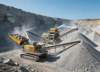 Quarry crushing operation