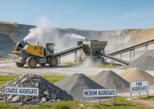 Efficient mobile crushing layout